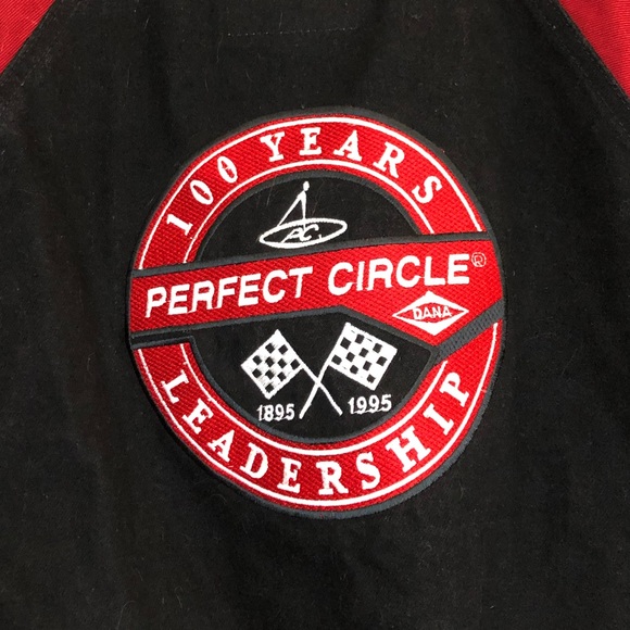 International Denim Size XL Embroidered Patch Varsity Jacket Perfect Circle Dana - Picture 6 of 9